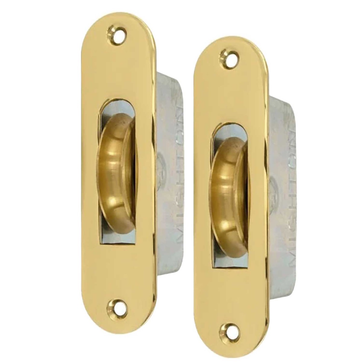 Messing PVD, zwaar, katrollen set - rond